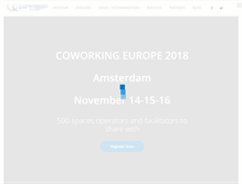 Tablet Screenshot of coworkingeurope.net